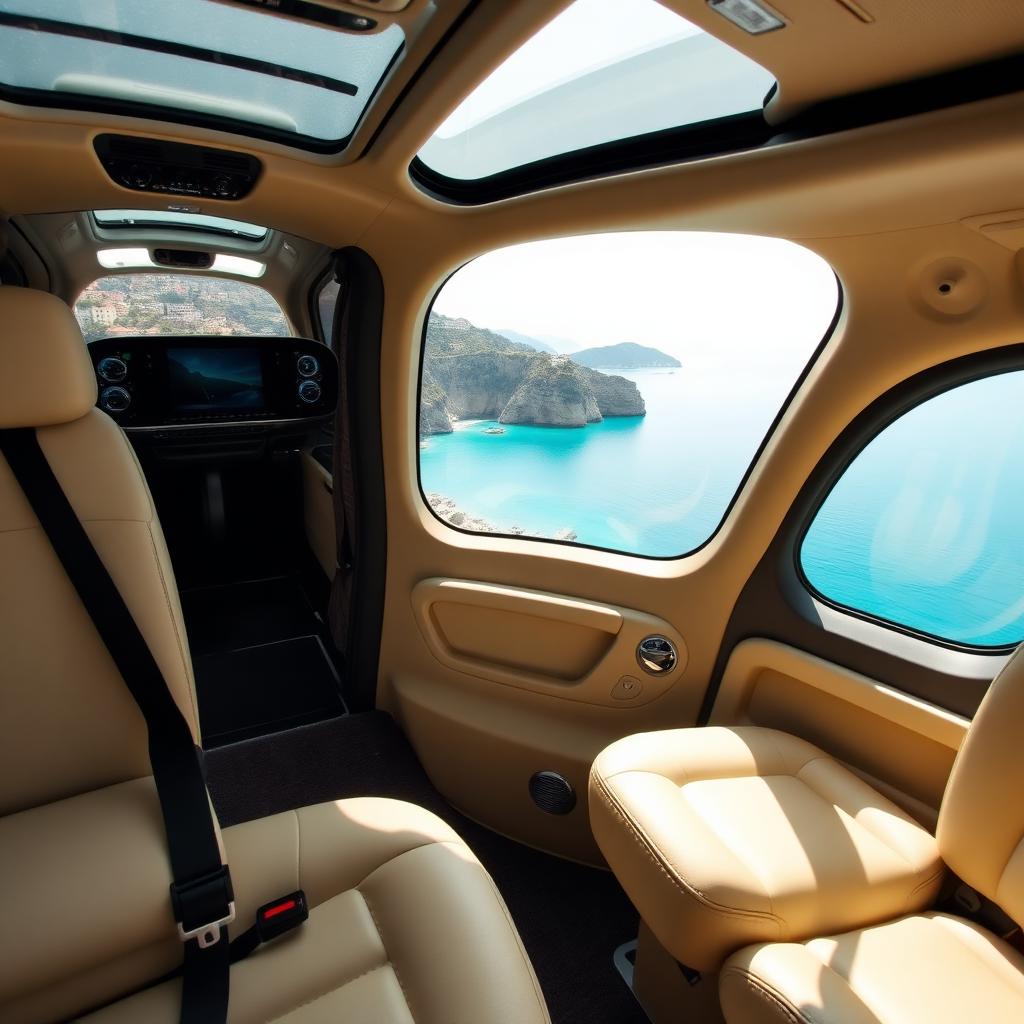 Cabin view over Cap Ferrat and the turquoise Mediterranean