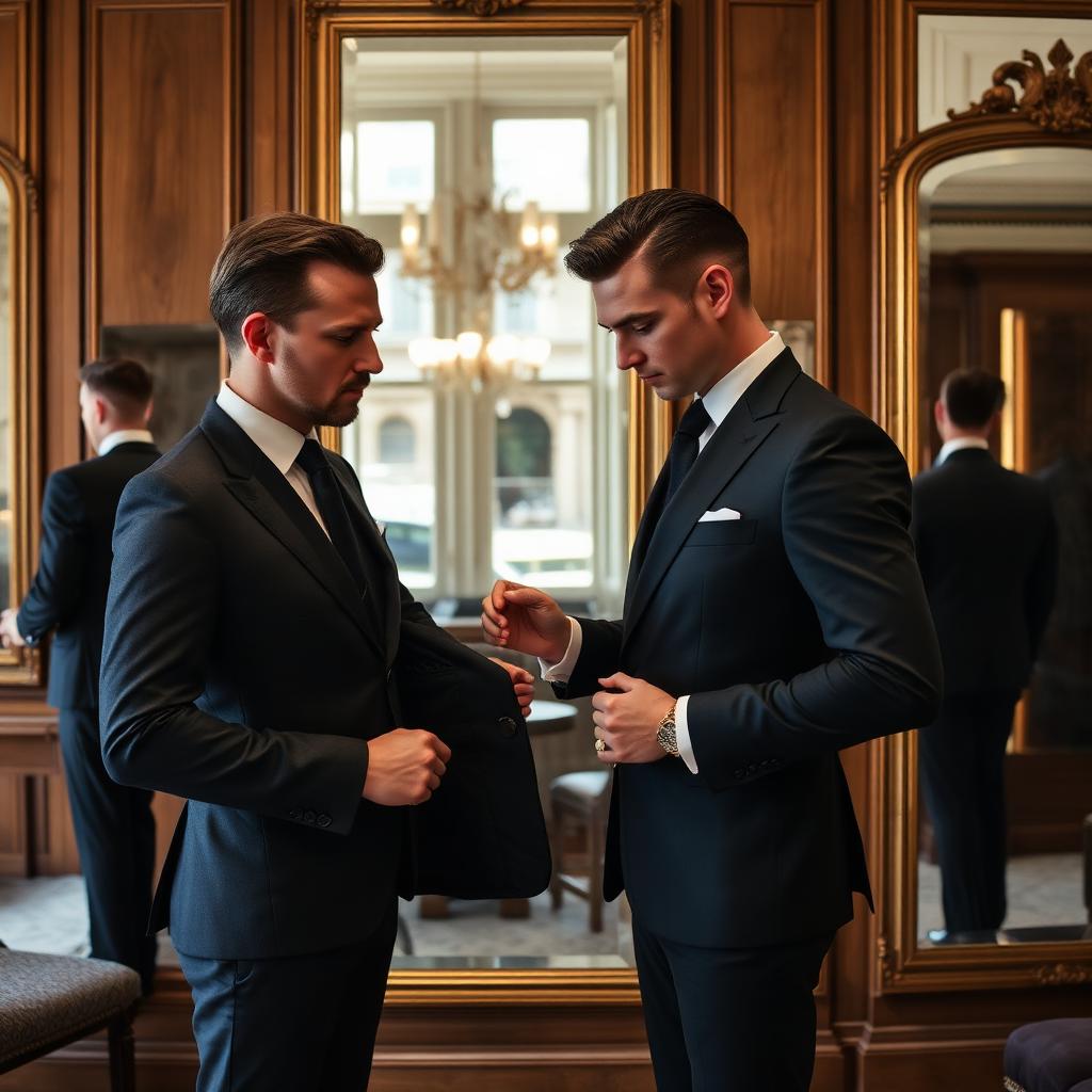 Bespoke tailoring fitting in a Parisian atelier