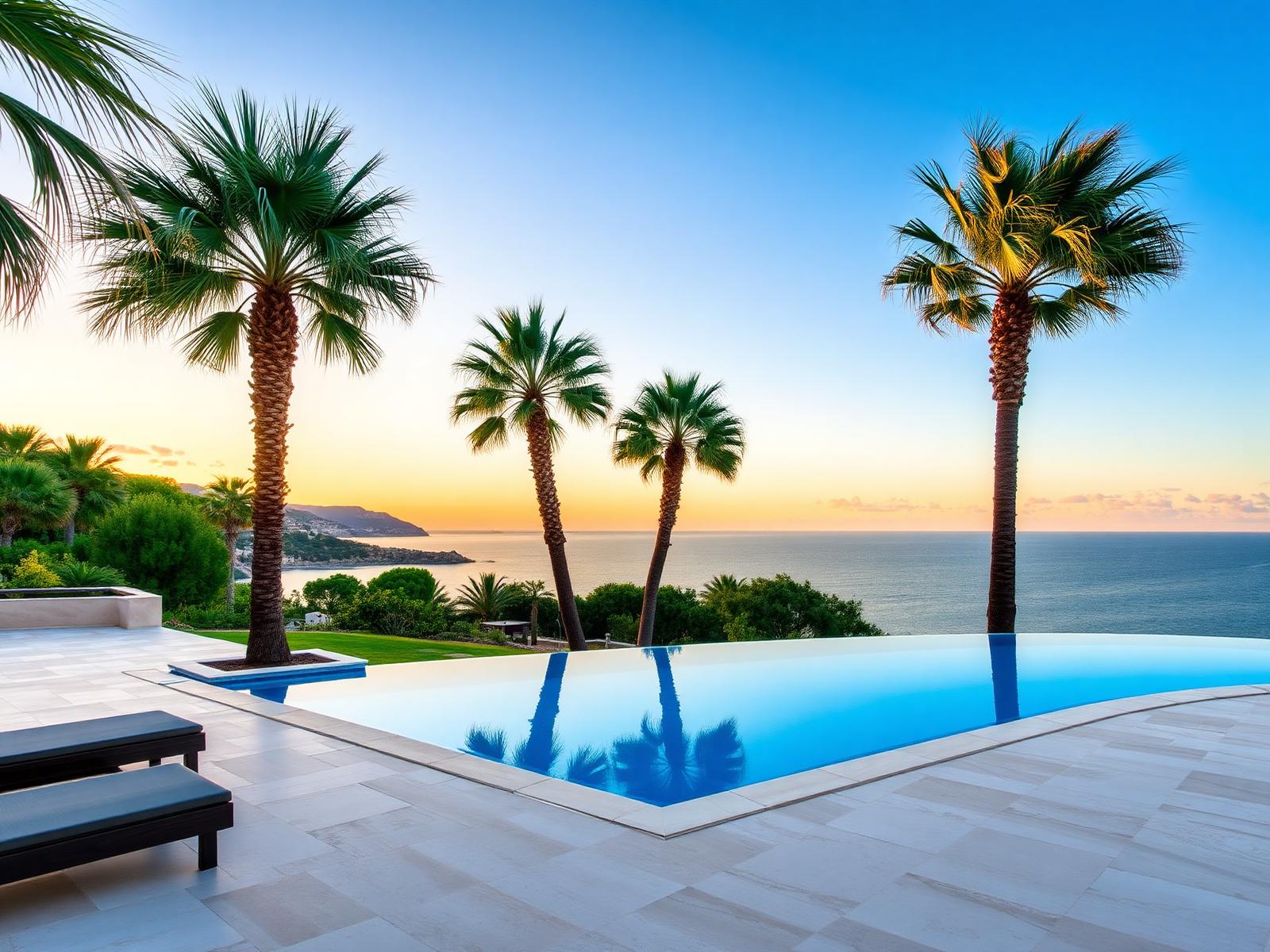Mediterranean villa with infinity pool